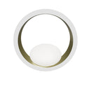 Stockholm Gold Stainless White Acrylic Led Wall Sconce