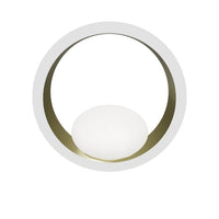 Stockholm Gold Stainless White Acrylic Led Wall Sconce