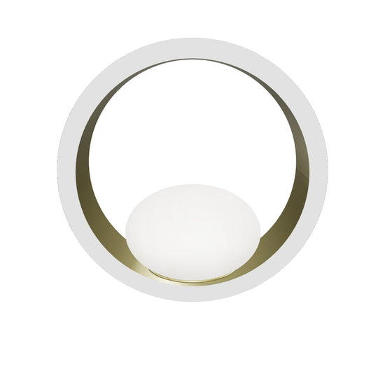 Stockholm Gold Stainless White Acrylic Led Wall Sconce