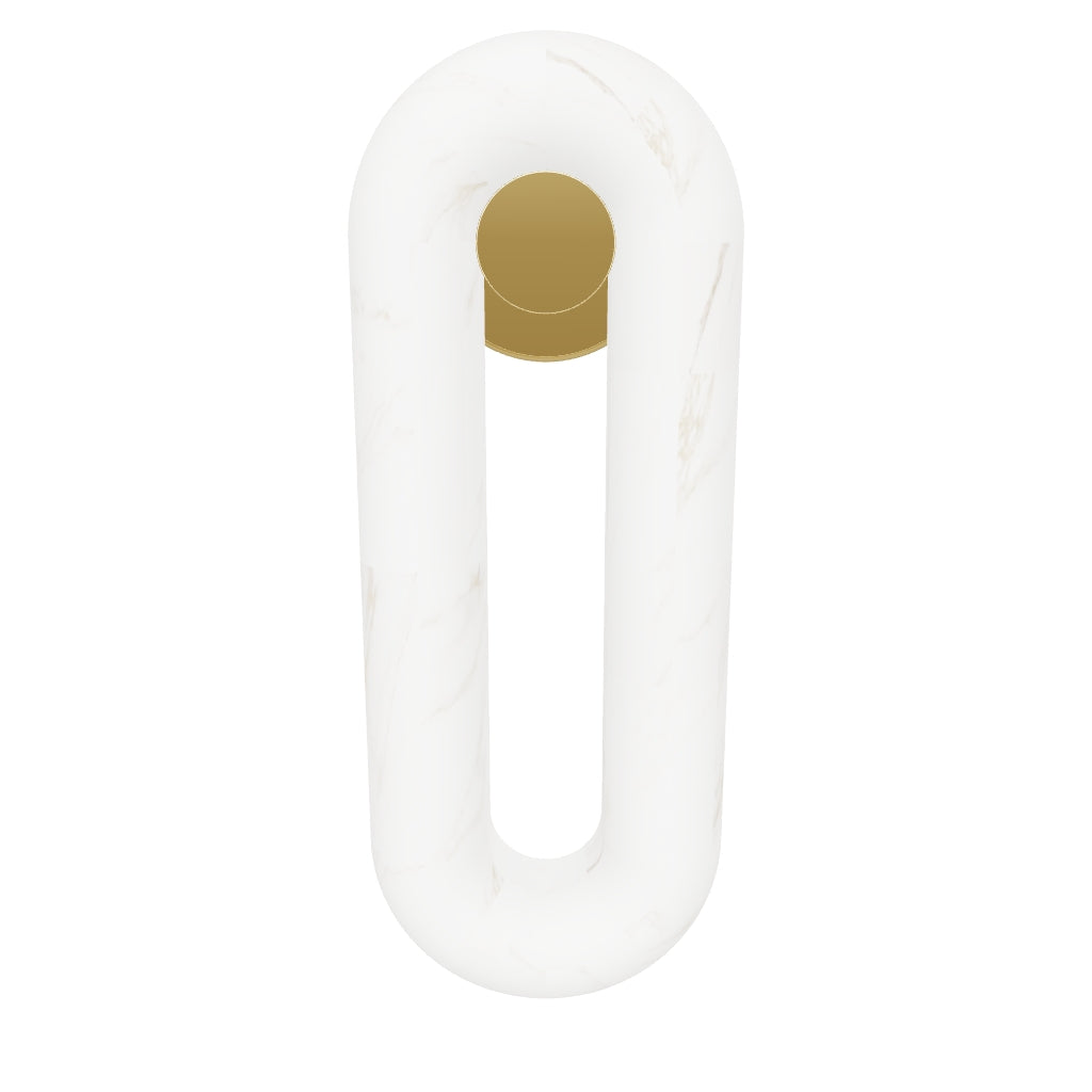 Teta White Marble Antique Wall Sconce 15X40 Cm