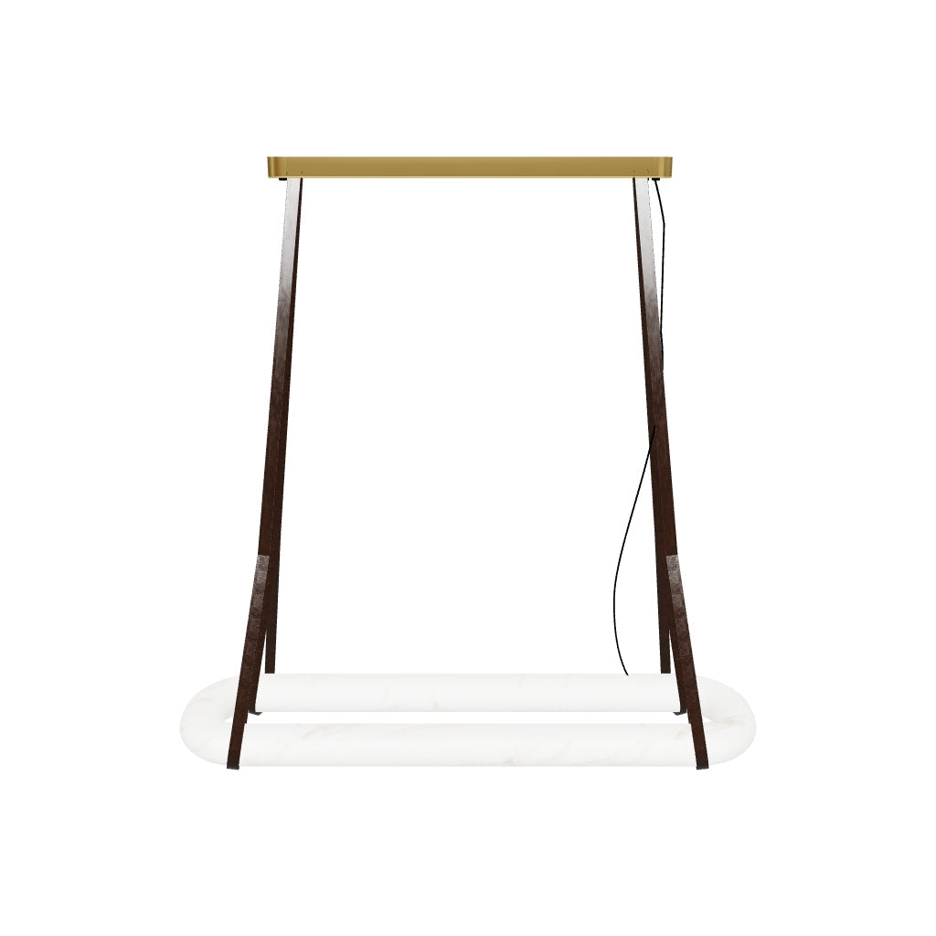 Teta White Marble Antique Pendant Light Chandelier 25X120 Cm