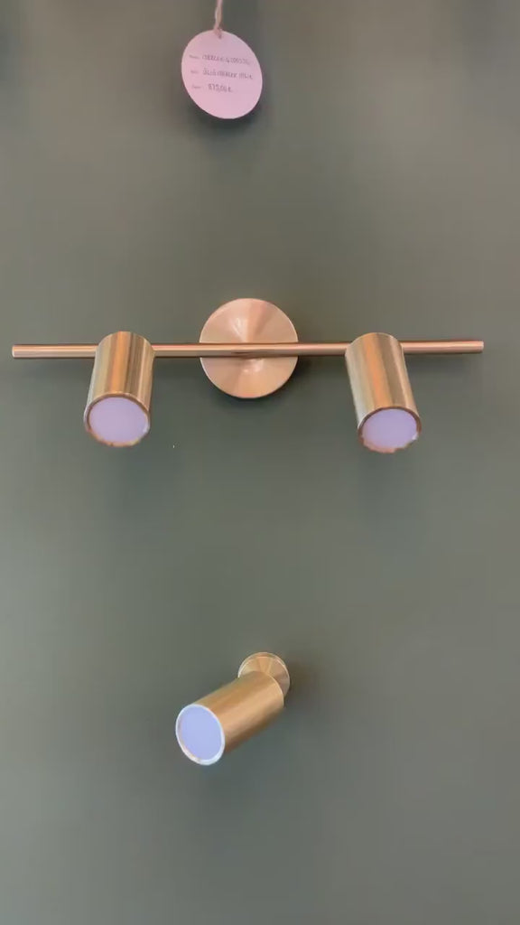 Modern Minimalist Design Brass Wall Lamp, Home Art Deco Tube Sconce, Housewarming gift Wall Light. MODEL : KOZA