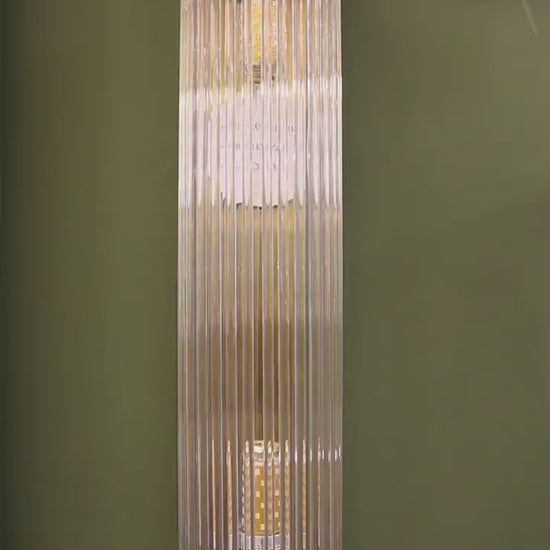 Unique Glass Rod Wall Lamp, Handmade Brass Wall Lamp, Modern Decor Bedside Light Fixture, Black Hanging Sconce, MODEL : SUMELA