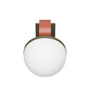 Nepal Platinum Single Soft Glass Led Wall Sconce