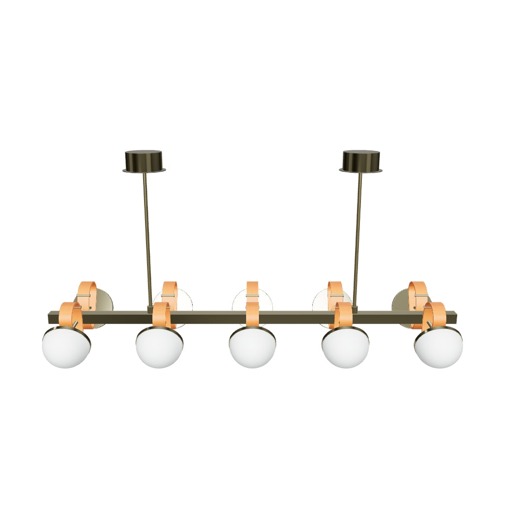 Nepal Platin On Soft Glass Dining Table Chandelier 120 Cm