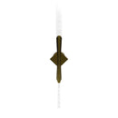 Surinam Crystal Acrylic Brushed Brass Single Led Wall Sconce