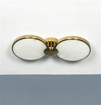 Rabat 2-Piece Marble Antique Plafonier Chandelier | Modern Decorative Lighting For Homes & Hotels