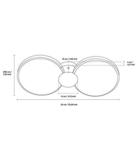 Rabat 2-Piece Marble Antique Plafonier Chandelier | Modern Decorative Lighting For Homes & Hotels