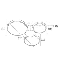 Rabat 3-Piece Marble Antique Plafonier Chandelier | Modern Decorative Lighting For Homes & Hotels