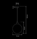 Ribe Bubble Cherry Wire Glass Nickel Pendant Light Chandelier - Heka Lighting & Trading Limited