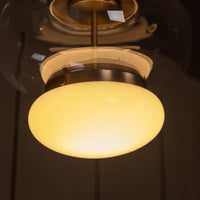 Salvador Transparent & White Glass Antique Pendant Light Chandelier 27 Cm - Heka Lighting & Trading Limited