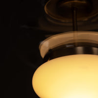 Salvador Transparent & White Glass Antique Pendant Light Chandelier 27 Cm - Heka Lighting & Trading Limited
