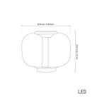 Seul Smoked Glass White Marble Antique Table Lamp - Heka Lighting & Trading Limited