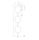 Sofia Triple Acrylic Antique Wall Sconce 90 Cm - Heka Lighting & Trading Limited