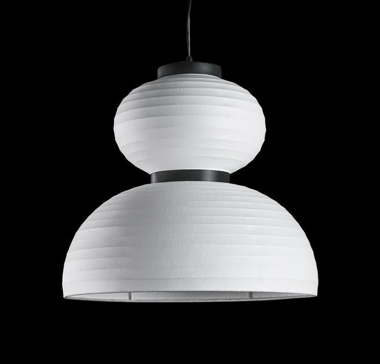 Solar Soft Touch White Knotted Pendant Light Chandelier 50X47 Cm