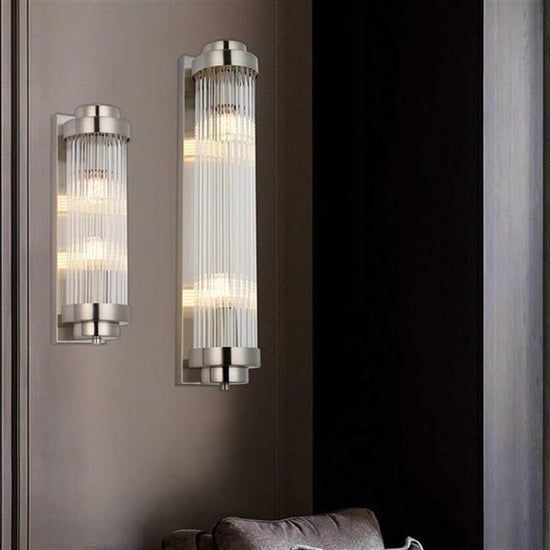 Sumela Matte Chrome Wall Sconce 40 Cm