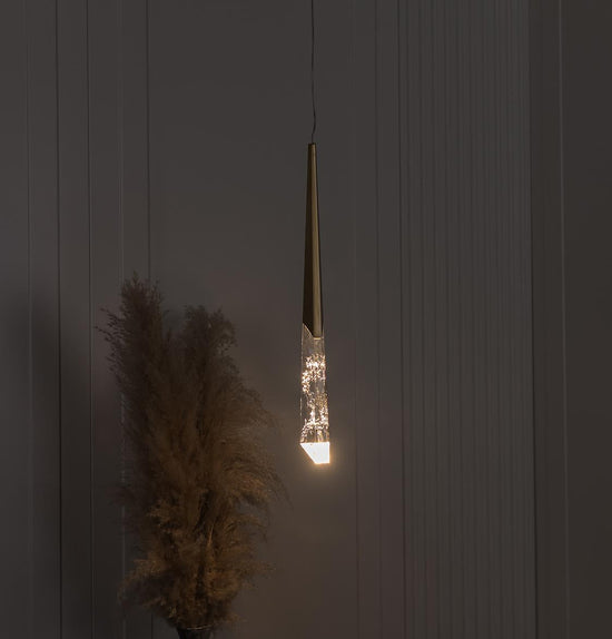 Surinam Crystal Acrylic Antique Single Pendant Light