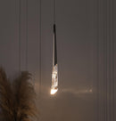 Surinam Crystal Acrylic Nickel Single Pendant Light - Heka Lighting & Trading Limited