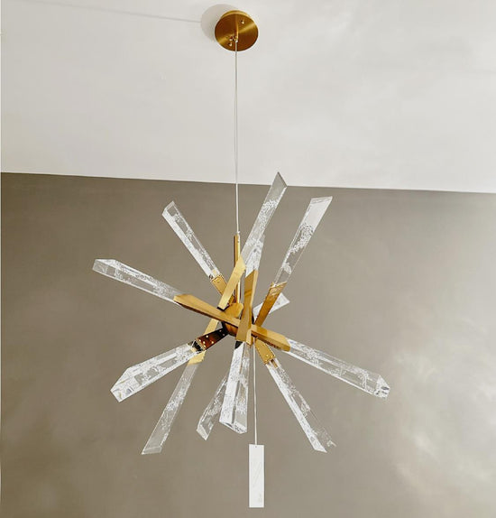 Surinam Crystal Acrylic Antique Chandelier