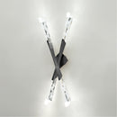 Surinam Crystal Acrylic Nickel Double Led Wall Sconce - Heka Lighting & Trading Limited