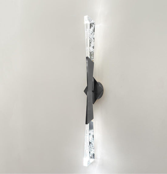 Surinam Crystal Acrylic Nickel Single Led Wall Sconce