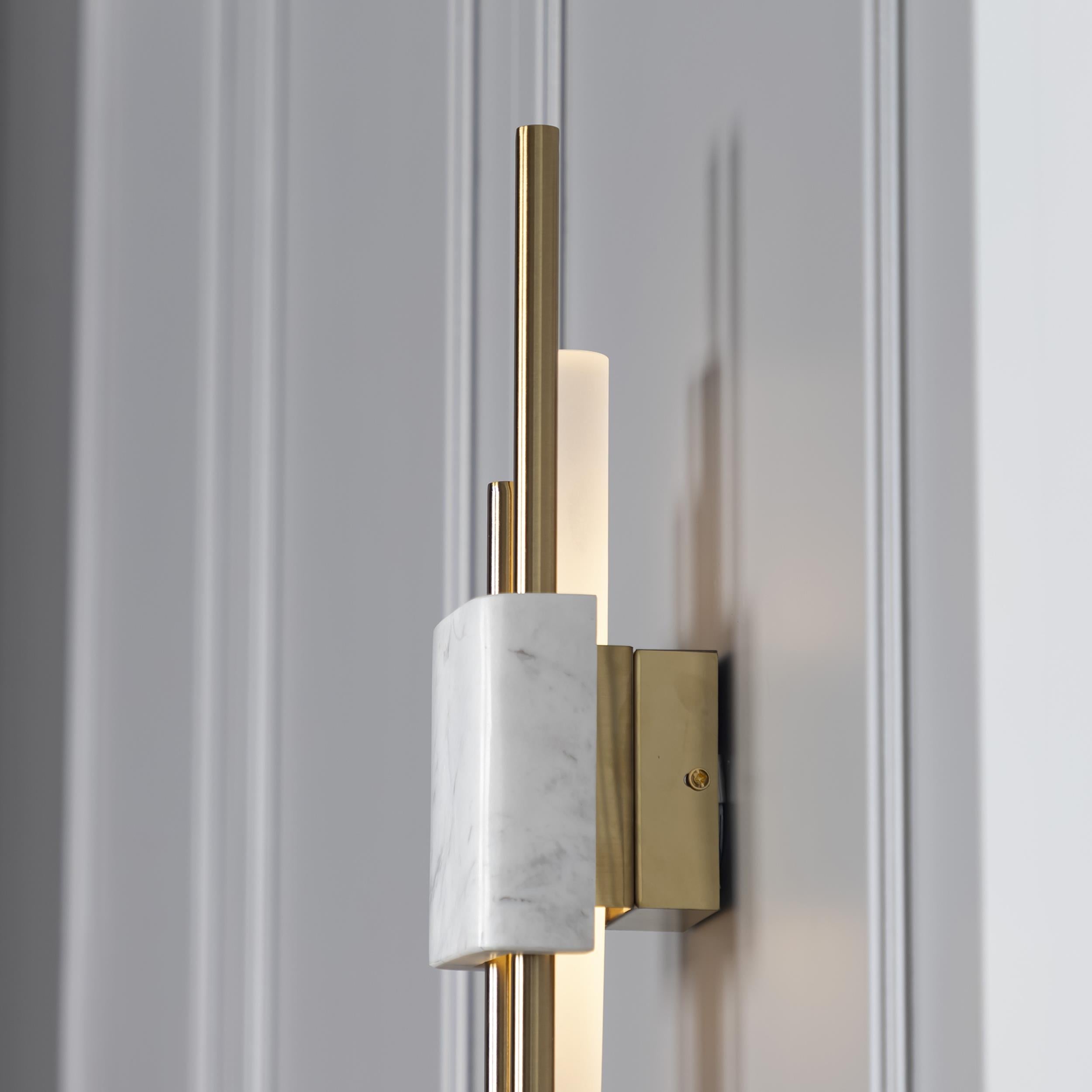 Tekfur White Marble Wall Sconce Small - Heka Lighting & Trading Limited