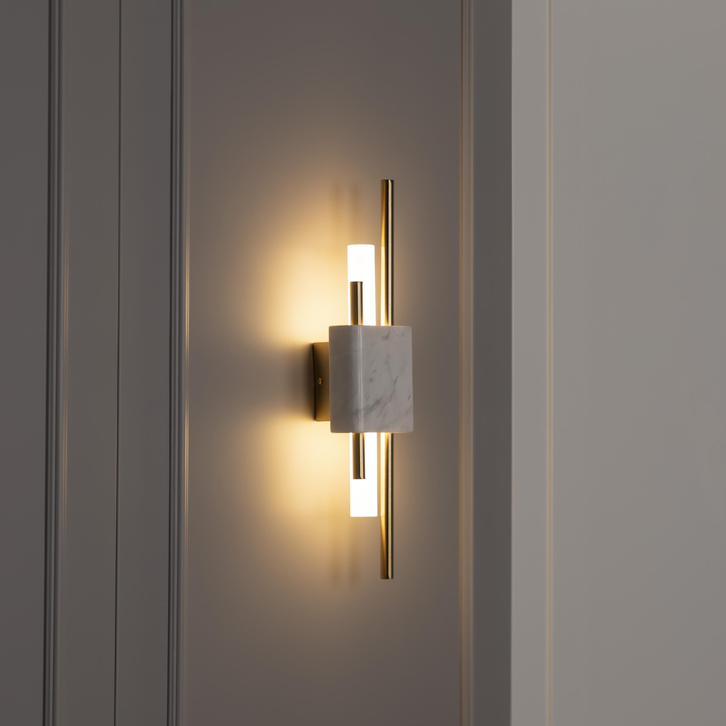 Tekfur White Marble Wall Sconce Small - Heka Lighting & Trading Limited