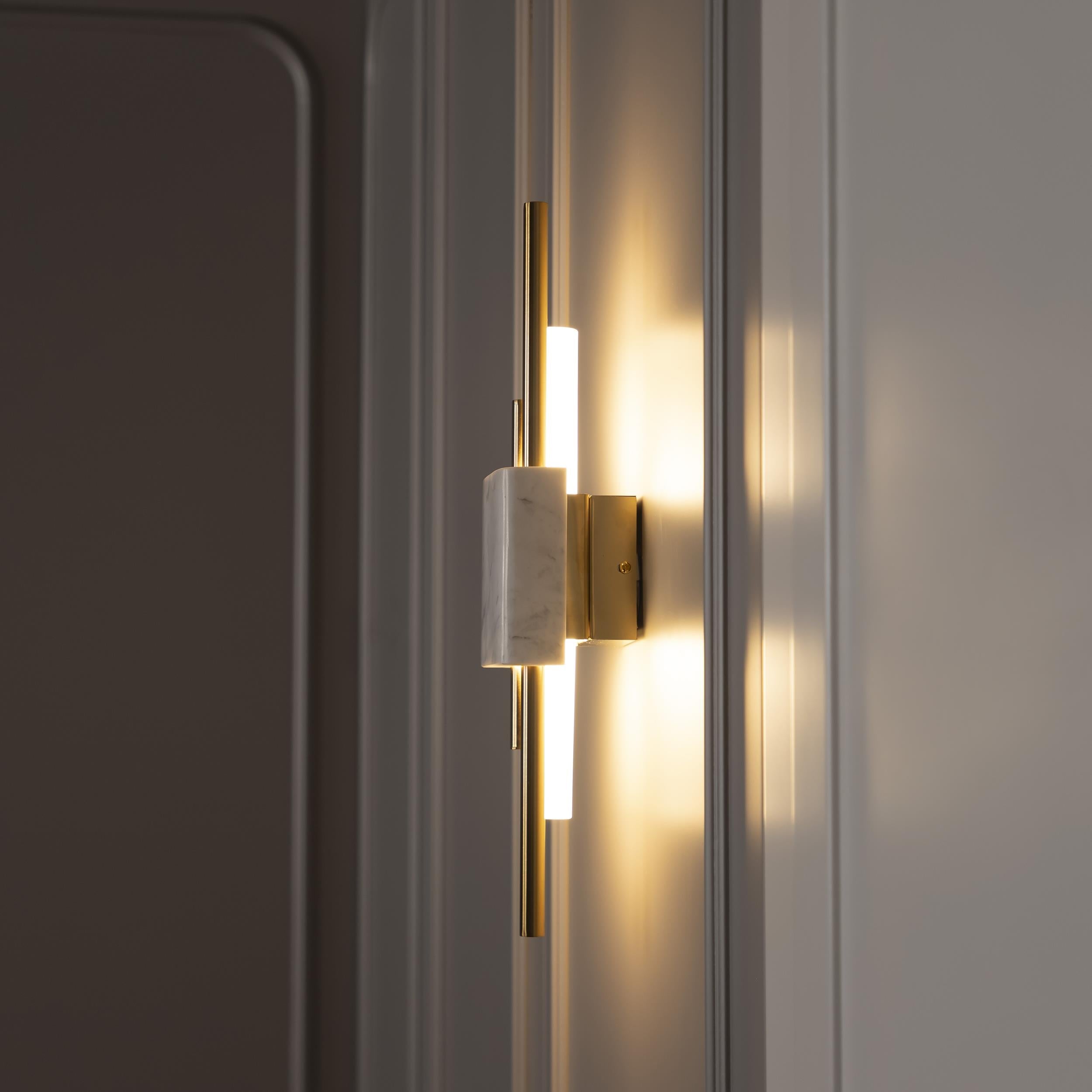 Tekfur White Marble Wall Sconce Big - Heka Lighting & Trading Limited