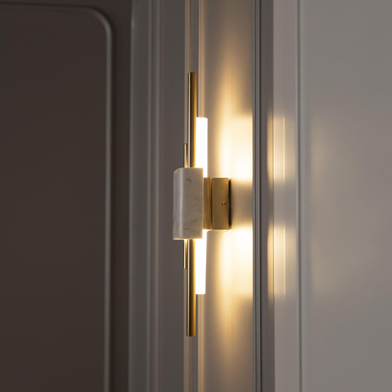 Tekfur White Marble Wall Sconce Big