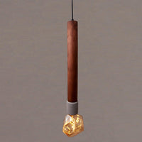 Tochi Big Wooden Concrete E27 Pendant Light - Heka Lighting & Trading Limited