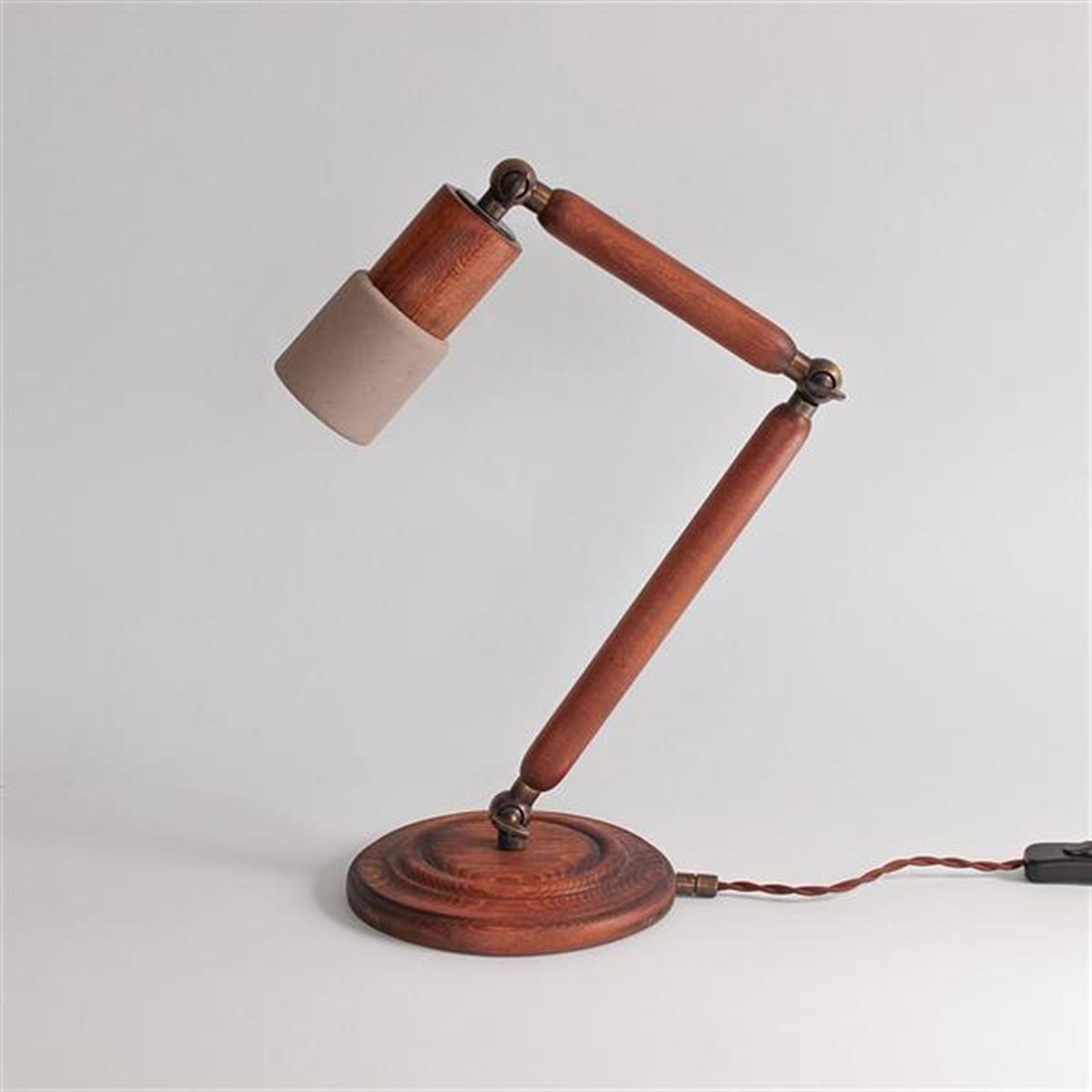 Tochi Link Wood Concrete Table Lamp - Heka Lighting & Trading Limited