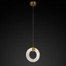 Togo Single Simit Antique Transparent Glass Led Pendant Light Chandelier 15 Cm - Heka Lighting & Trading Limited
