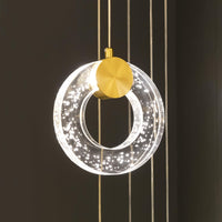 Togo Single Simit Antique Transparent Glass Led Pendant Light Chandelier 20 Cm - Heka Lighting & Trading Limited