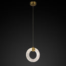 Togo Single Simit Antique Transparent Glass Led Pendant Light Chandelier 20 Cm - Heka Lighting & Trading Limited