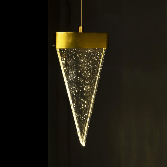 Togo Single Threegen Antique Transparent Glass Led Pendant Light Chandelier 20 Cm