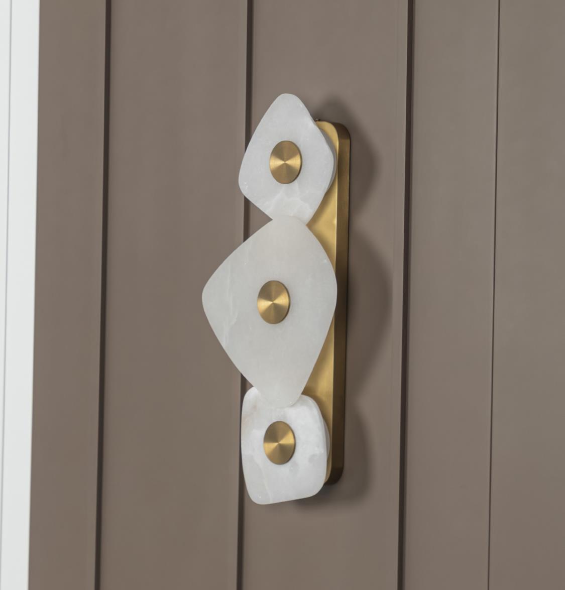 Tome Antique Triple Marble Wall Sconce - Heka Lighting & Trading Limited