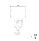 Torino Gold-Black Three Arm Lampshade - Heka Lighting & Trading Limited