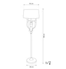 Torino Gold-Black Three Arm Floor Lamp - Heka Lighting & Trading Limited