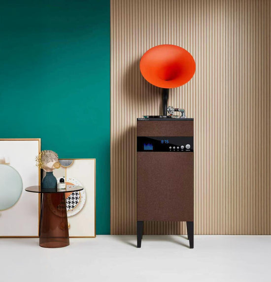 Orange Brown Gramophone Music Player