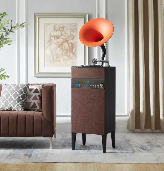 Orange Brown Gramophone Music Player