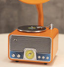 Orange-Chrome Gramophone - Mini Music Player
