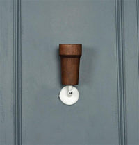 Victoria Single Wood White Wall Sconce - Heka Lighting & Trading Limited
