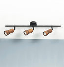 Victoria Triple Wood Black Wall Sconce - Heka Lighting & Trading Limited