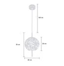 Viyana Antique Honey Glass Pendant Light Chandelier 20 Cm | Modern Decorative Lighting For Homes & Hotels - Heka Lighting & Trading Limited