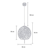 Viyana Antique Honey Glass Pendant Light Chandelier 30 - Heka Lighting & Trading Limited