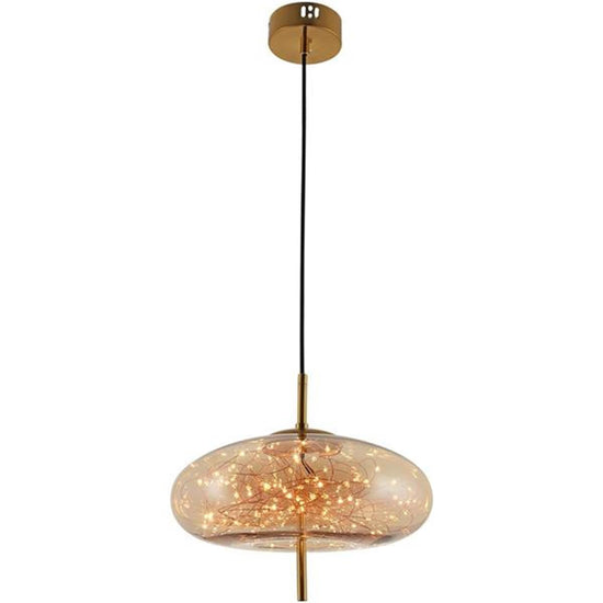 Viyana Honey Ufo Glass Pendant Light Chandelier 31 Cm
