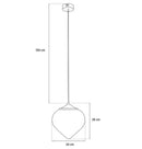 Viyana Teardrop Honey Glass Antique Pendant Light Chandelier 24 Cm - Heka Lighting & Trading Limited