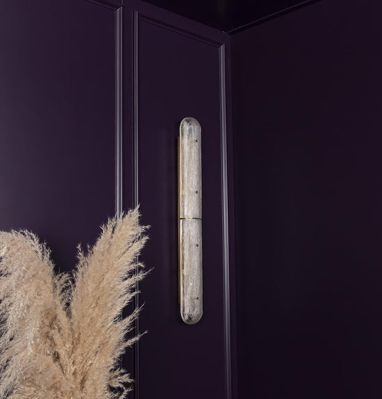 Zambia White Frosted Glass Antique Wall Sconce
