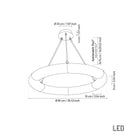 Zambia White Frosted Glass Antique Chandelier 90 Cm - Heka Lighting & Trading Limited