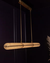 Zambia White Frosted Glass Antique Horizontal Pendant Light 120 Cm - Heka Lighting & Trading Limited
